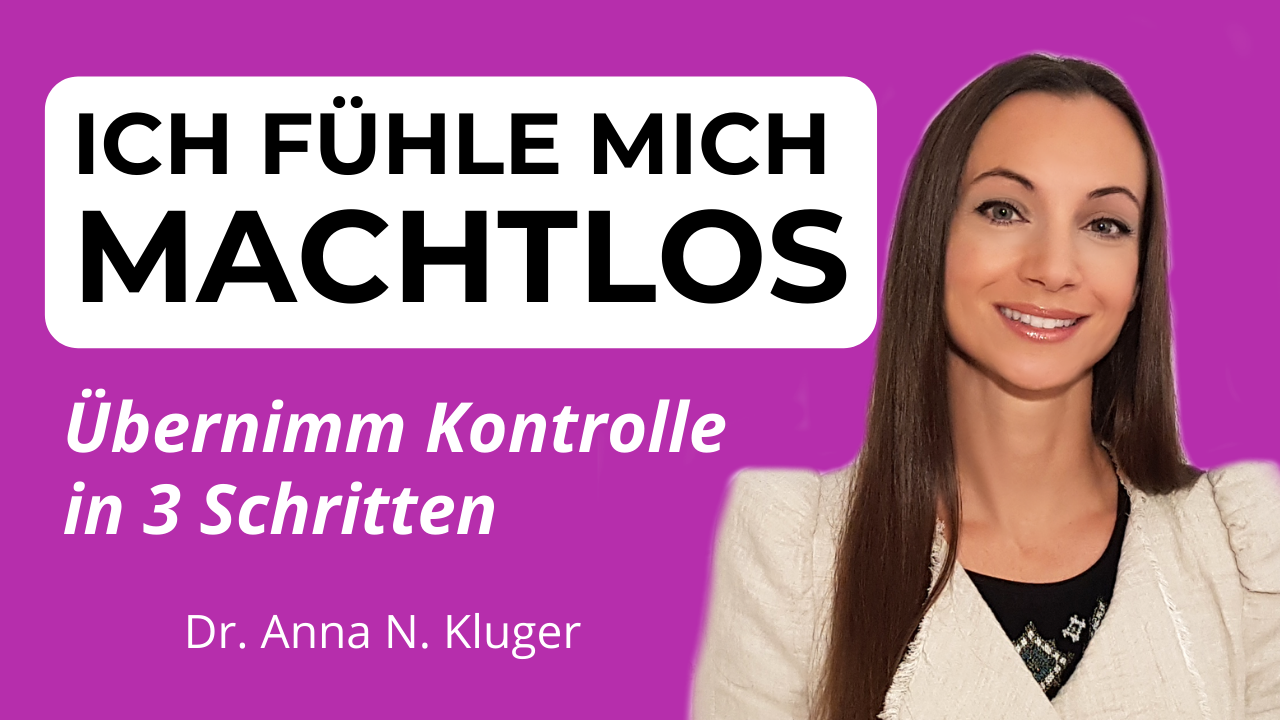 machtlos fühlen Kontrolle kontrollieren