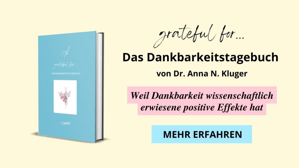 Dankbarkeitstagebuch Dr. Anna Kluger Dankbarkeitsjournal grateful for